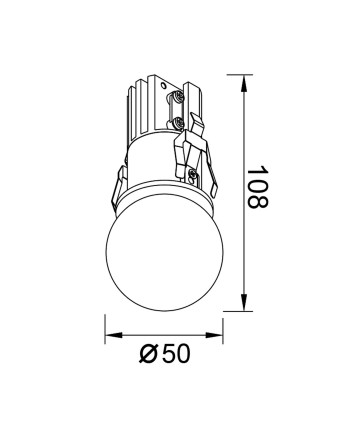 BEAD * SPOT LED 7W IP44 2700K